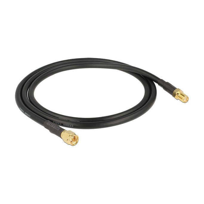 Antenski produžni kabel DELOCK SMA (M) na SMA (Ž) 0.9m (CFD200, low loss)-1