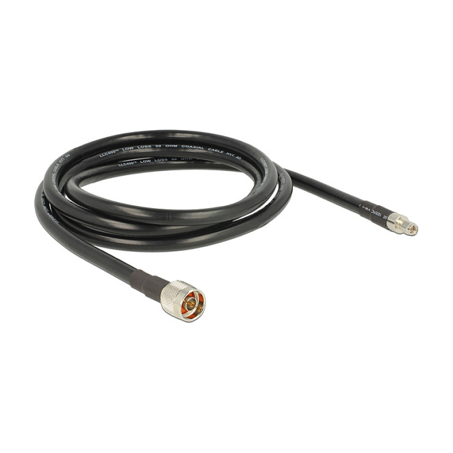 Antenski kabel DELOCK N muški > RP-SMA muški 2m CFD400 Low Loss (89559)-1