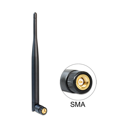 WLAN Antena DELOCK 88433 (SMA, 5 dBi, 2.4/5 GHz, omnidirekcijska)