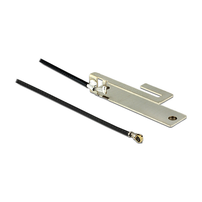 DELOCK interna WLAN antena (3 dBi, 2.4 GHz, MHF IV/HSC, 25 cm)-0