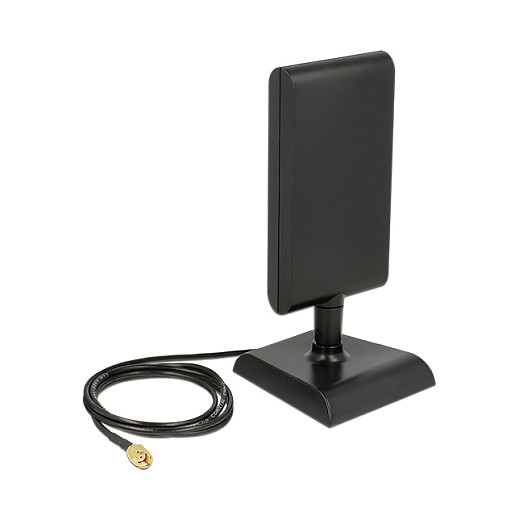 WLAN Antena DELOCK 88900 (RP-SMA, 6-9 dBi, 2.4/5 GHz, magnetska baza)-0