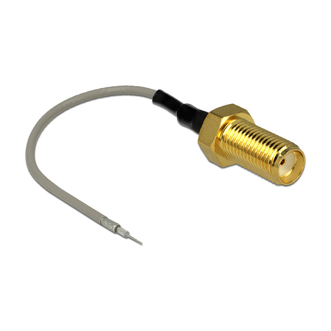 DELOCK Antenski kabel SMA ženski konektor za ugradnju na otvoreni kraj (1.37, 10 cm)-0