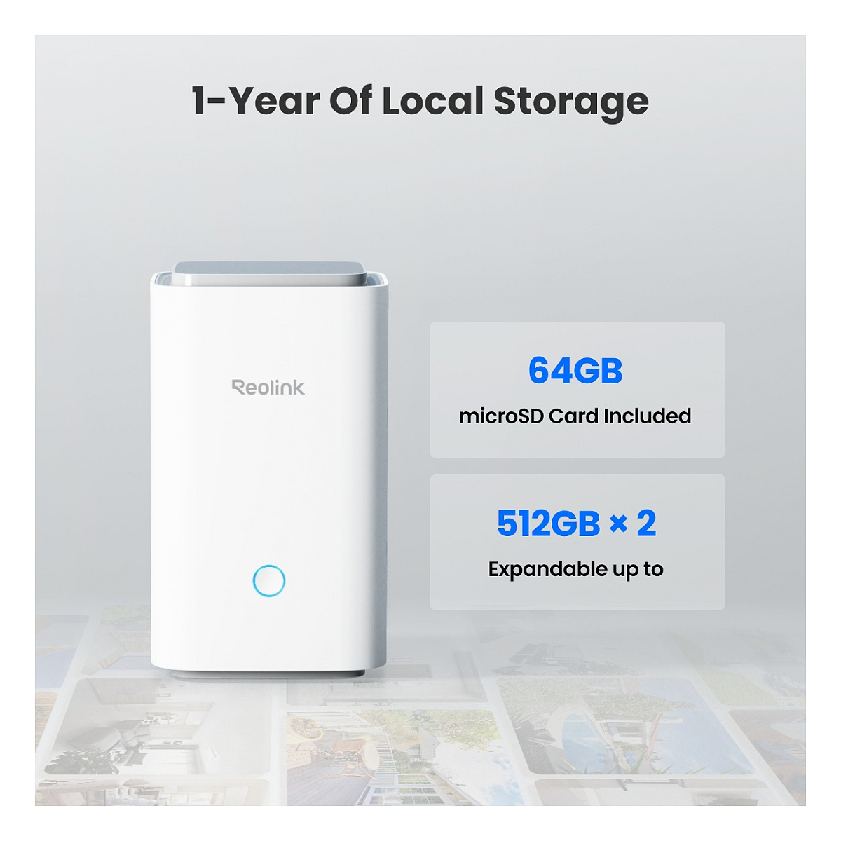 Sustav video nadzora REOLINK Home Hub 1 + 2x Argus B310 (4MP, ColorX, WiFi 6, baterija)-8