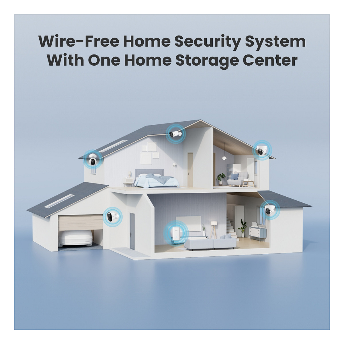 Sustav video nadzora REOLINK Home Hub 1 + 2x Argus B310 (4MP, ColorX, WiFi 6, baterija)-9