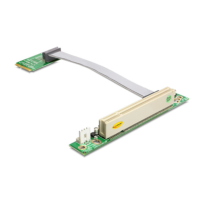 Riser kartica DELOCK Mini PCI Express na PCI (13 cm fleksibilni kabel, lijevo usmjerenje)