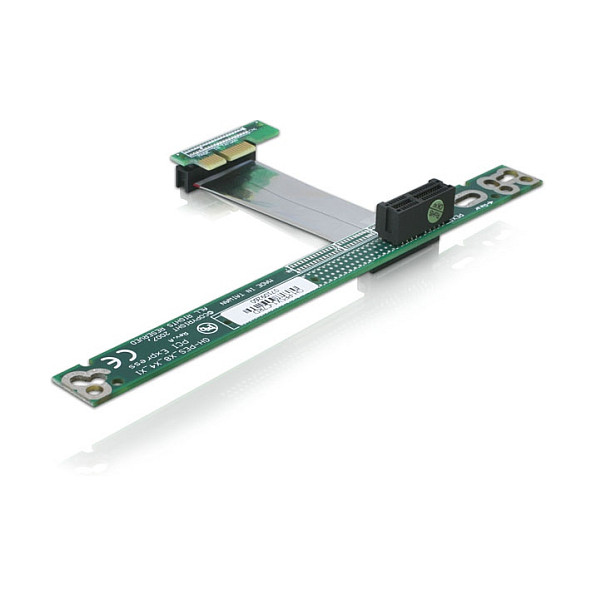 PCIe Riser kartica DELOCK PCI Express x1 > x1 s fleksibilnim kabelom 7 cm-0