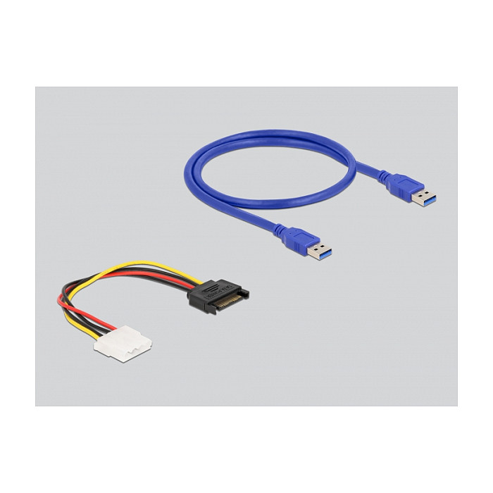 Riser kartica DELOCK PCI Express x1 na x16 (60 cm USB kabel, SATA napajanje)-2