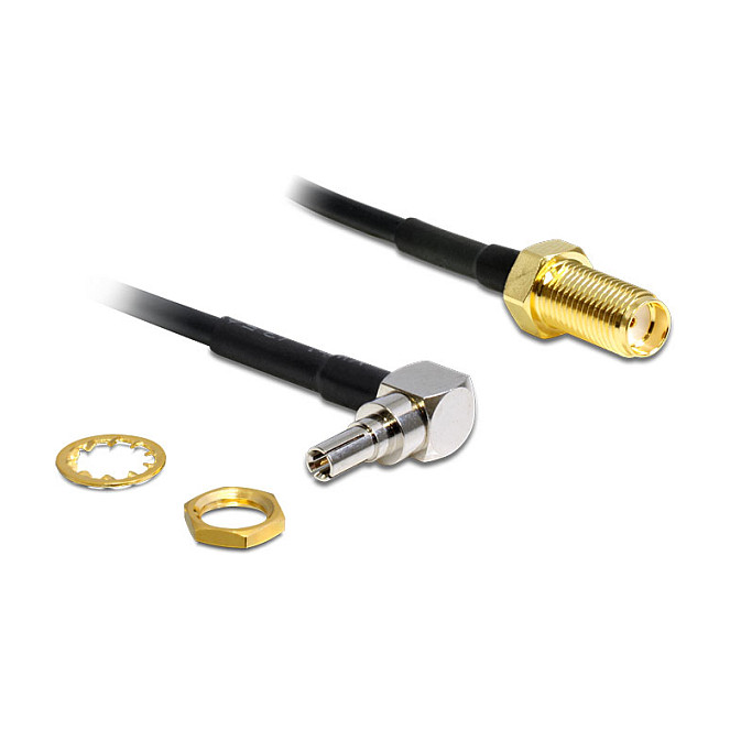 DELOCK Antenski adapter kabel CRC-9 (M) na SMA (Ž) 20cm (RG-174, 50 Ohm)