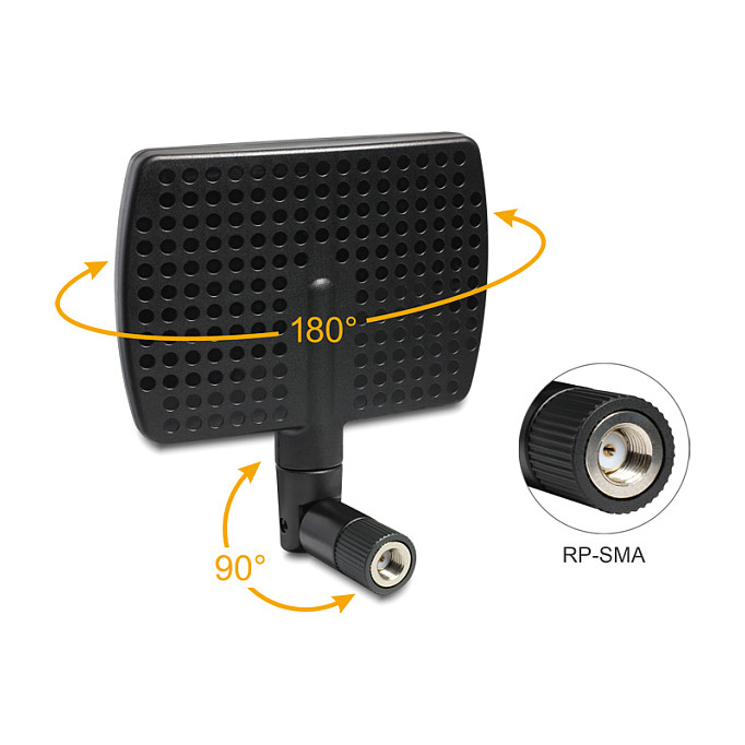 WLAN Antena DELOCK 88901 (RP-SMA, 2.4/5 GHz, 5-7 dBi, usmjerena)-1
