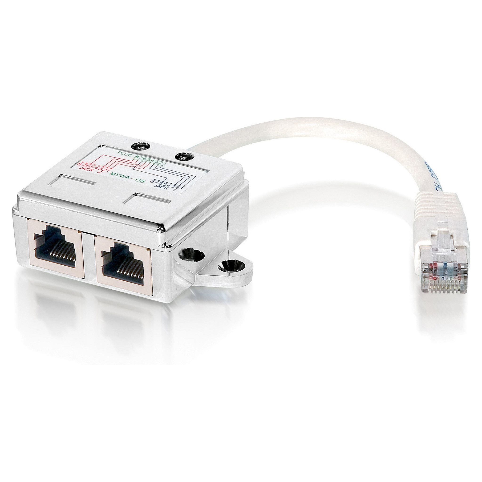 Mrežni razdjelnik EQUIP RJ45 T-Adapter (1x muški na 2x ženski, ISDN)