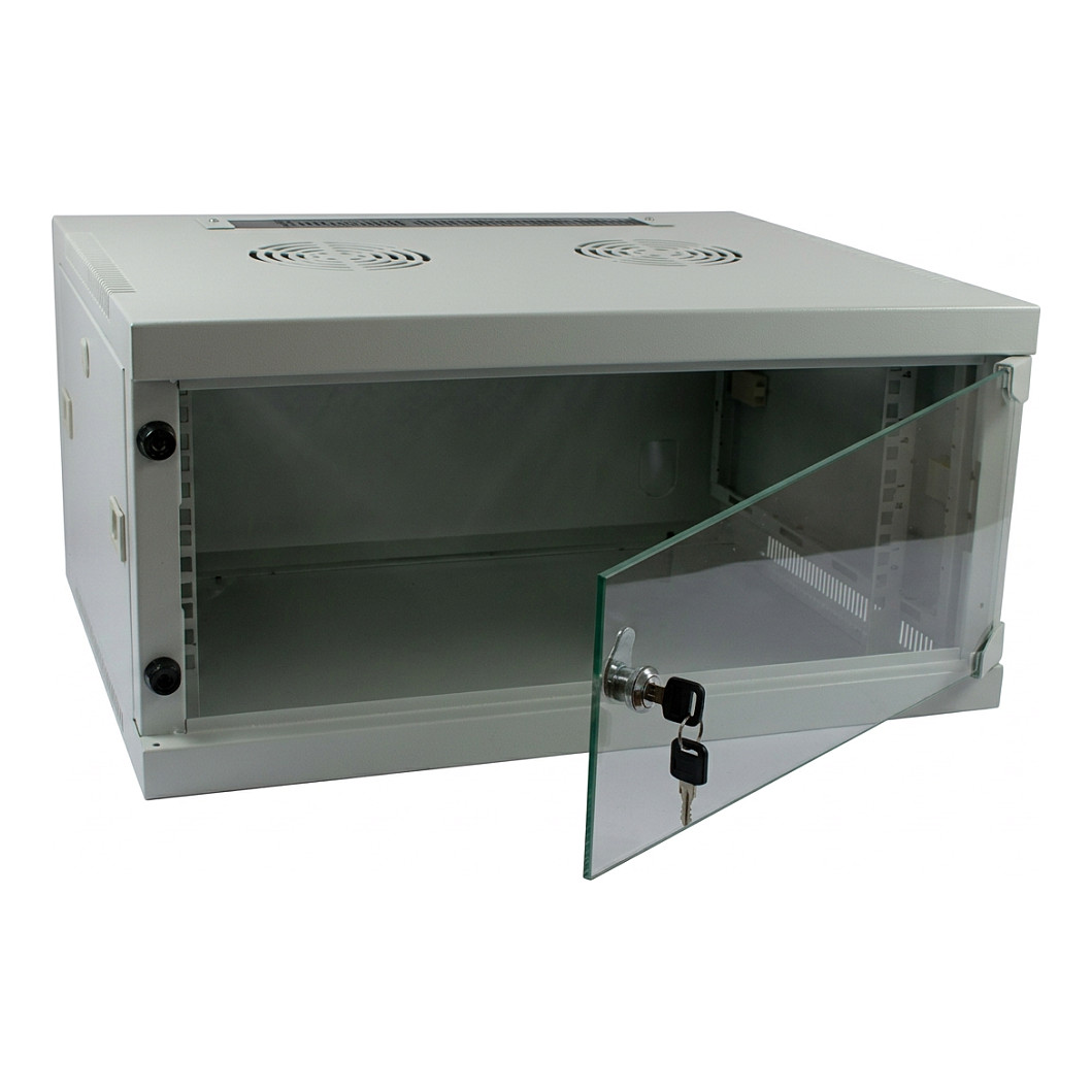 Zidni mrežni ormar ALLNET 19" 12U (dubina 444mm, staklena vrata, SMQ serija)-0