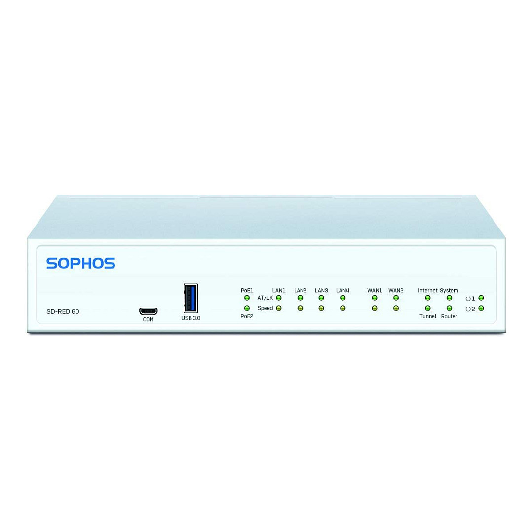 Mrežni uređaj SOPHOS SD-RED 60 Rev. 1 (2x WAN, 4x LAN/WAN, 2.5 Gbps propusnost)-0