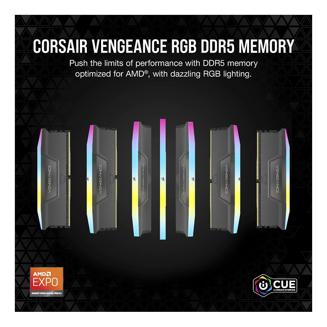 Radna memorija CORSAIR Vengeance RGB 32GB (2x16GB) DDR5 6000MHz CL38 (AMD EXPO, Intel XMP 3.0)-5