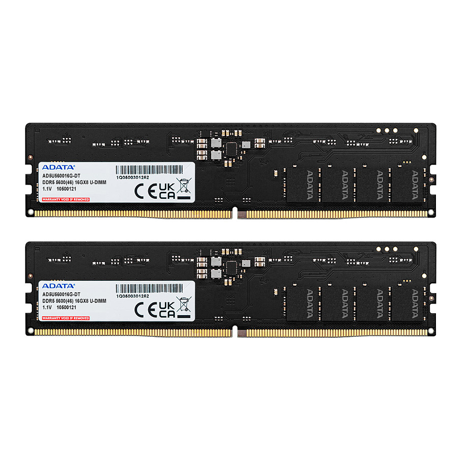 RAM memorija ADATA Premier 32GB DDR5 5600MHz (2x16GB) Kit (AD5U560016G-DT, CL46, Intel XMP 3.0)