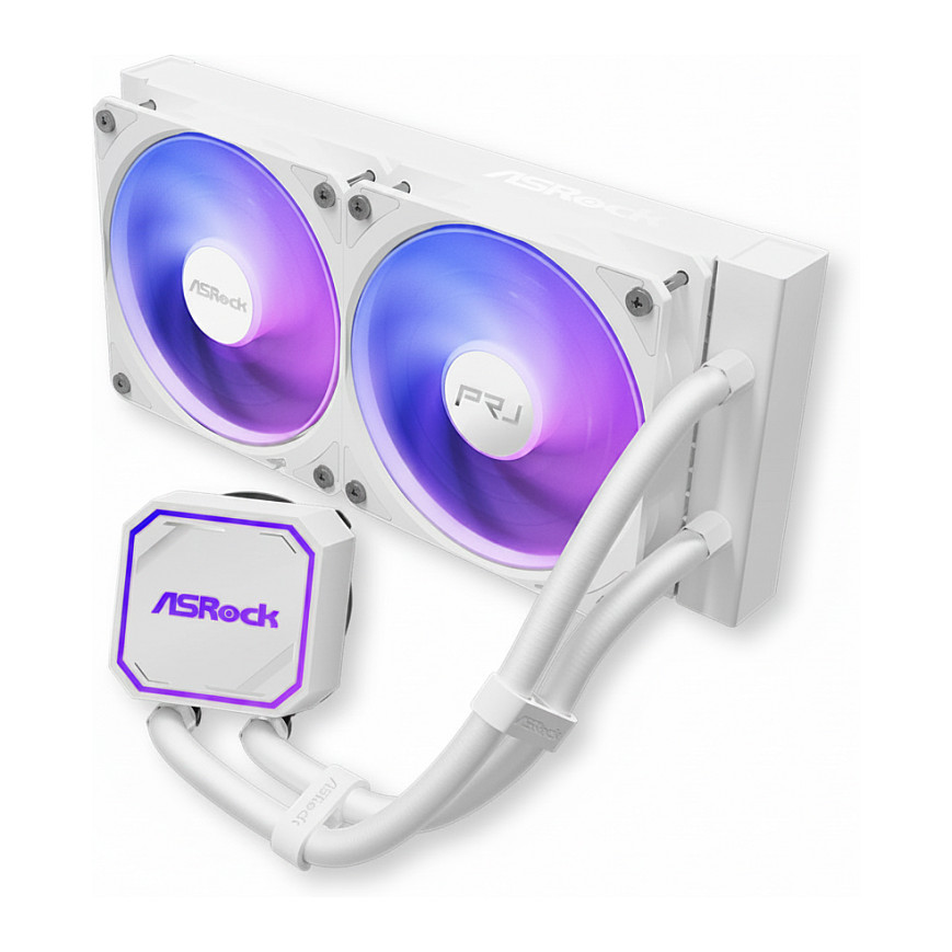 Vodeno hlađenje za procesor ASROCK Phantom Gaming 240 ARGB White (240mm, 2x 120mm ARGB, Asetek 7. gen)-0