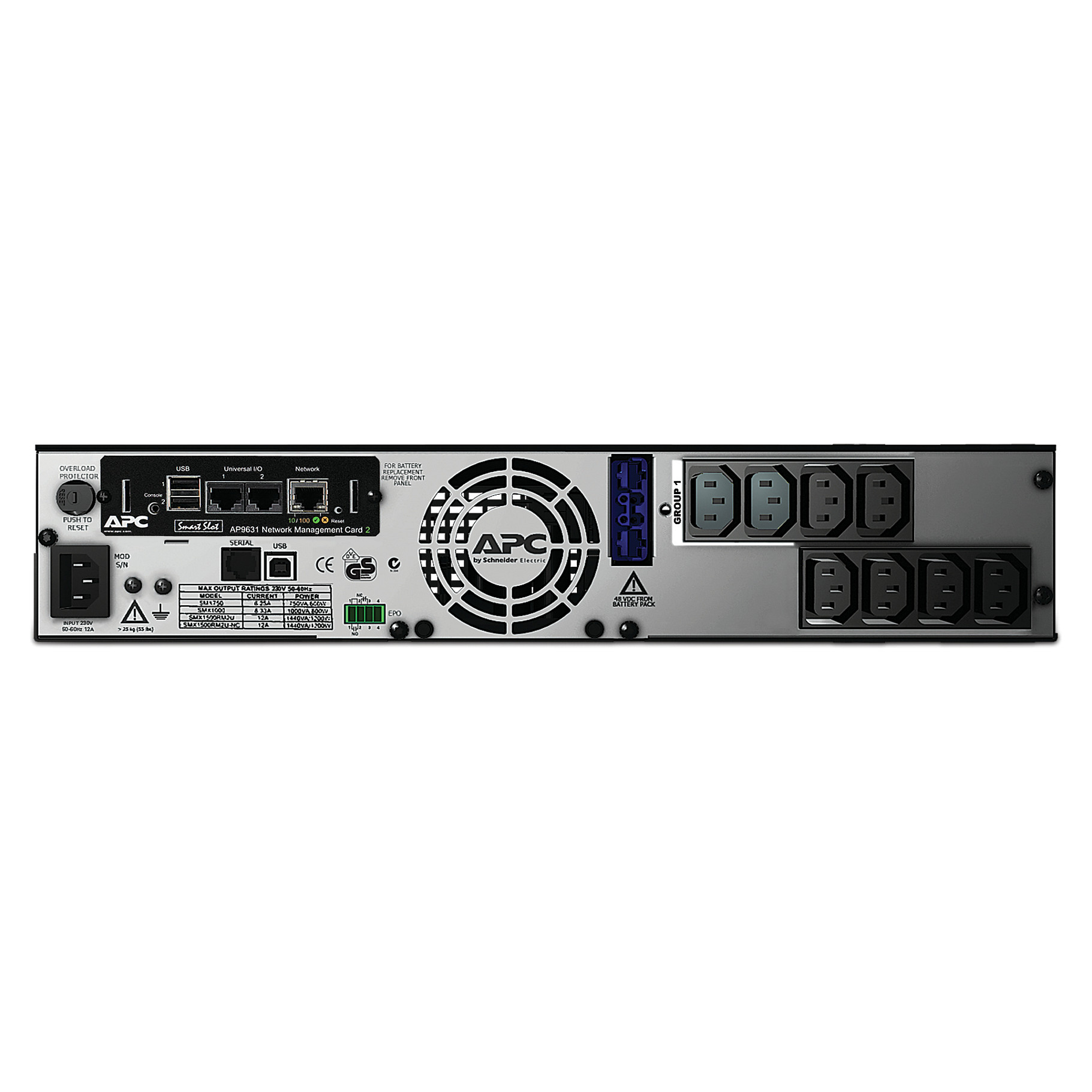 UPS - besprekidno napajanje APC Smart-UPS X 750VA (600W, Rack/Tower, LCD, mrežna kartica)-1
