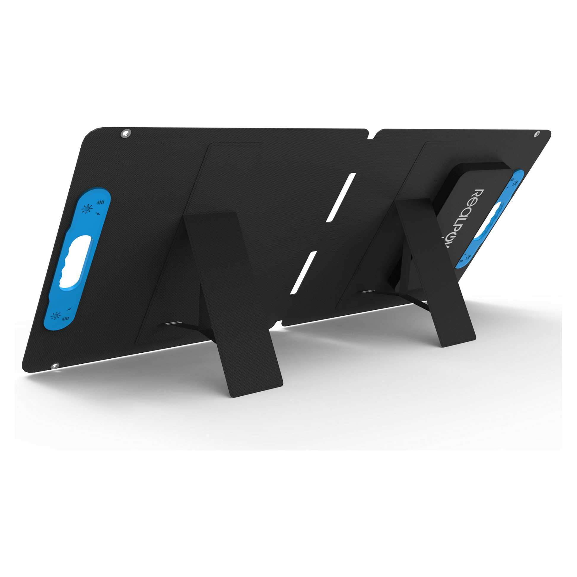 Solarni panel REALPOWER SP-100E (100W, sklopivi, USB-C, USB-A, DC izlaz, IP65)-1