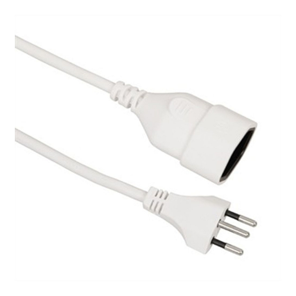 Produžni kabel VALUE T12/T13 (5m, bijeli, švicarski tip)-0