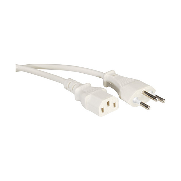 Strujni kabel VALUE T12 na C13, 1.8m, Bijeli