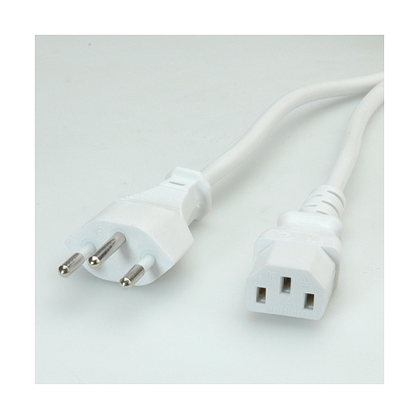 Strujni kabel VALUE T12 na C13, 1.8m, Bijeli-1