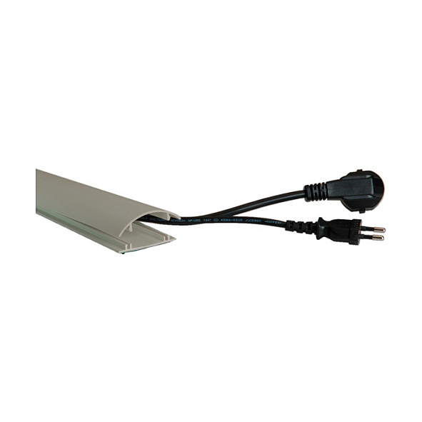 Kanalica za kabele VALUE, zatvorena, 60 x 1000 mm, siva-0