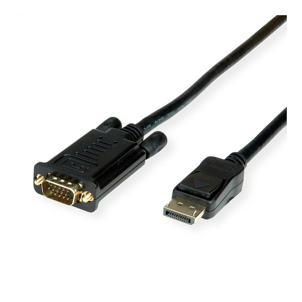 Kabel VALUE DisplayPort na VGA (DP M na VGA M, 5m, 1920x1080 @ 60Hz)-0