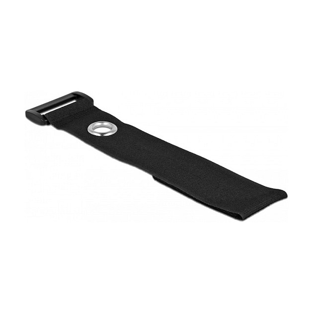Velcro vezice za kabele DELOCK 150x20mm s omčom i ušicom (5 komada, crne)-2
