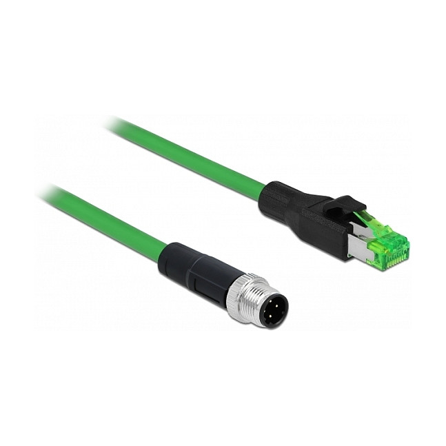 Mrežni kabel DELOCK 85438 (M12 4-pin D-kodirani na RJ45, PVC, 2 m)-0