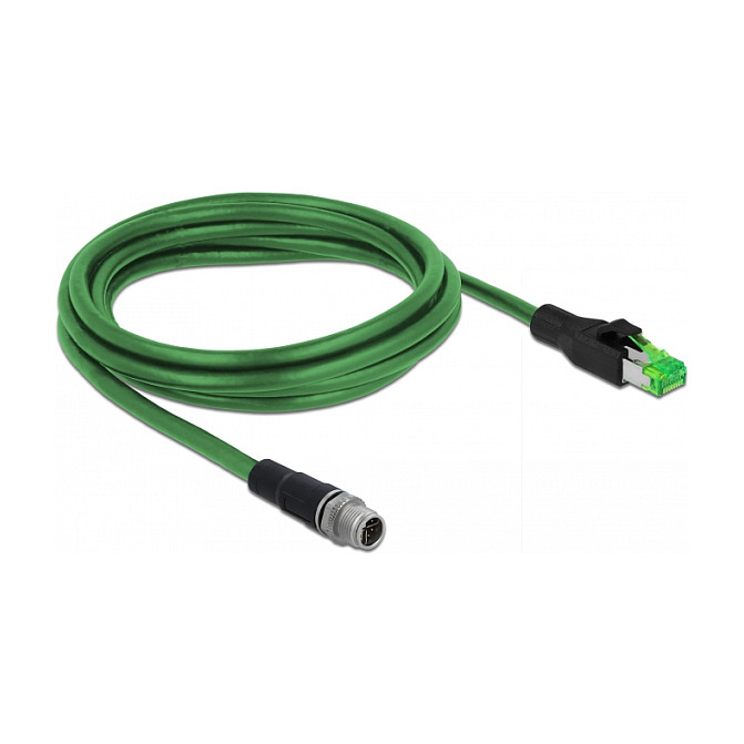 Mrežni kabel DELOCK 85438 (M12 4-pin D-kodirani na RJ45, PVC, 2 m)-1