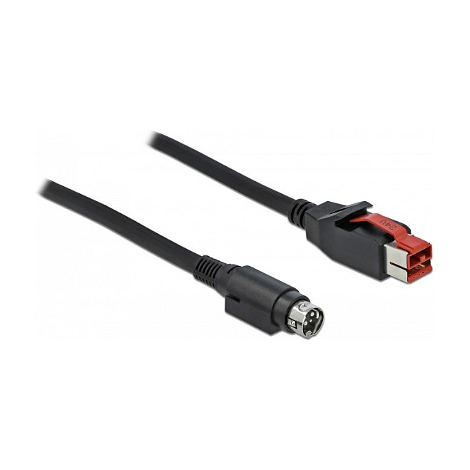 PoweredUSB kabel DELOCK 85947 (24V na Mini-DIN 3-pin, 3m) za POS pisače