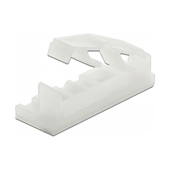 Držač kabela DELOCK 60179 samoljepljivi / na vijak 25.4x25.4mm (10 kom)