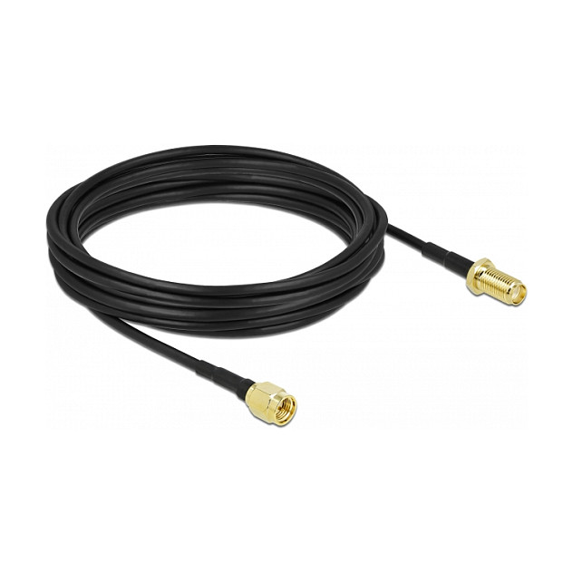 Antenski kabel DELOCK 90448 (SMA muški na SMA ženski, LMR/CFD100, 7.5 m, niski gubici)-0