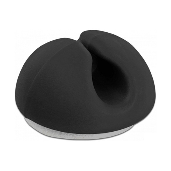Set samoljepljivih držača kabela DELOCK Mini (10 komada, crni)