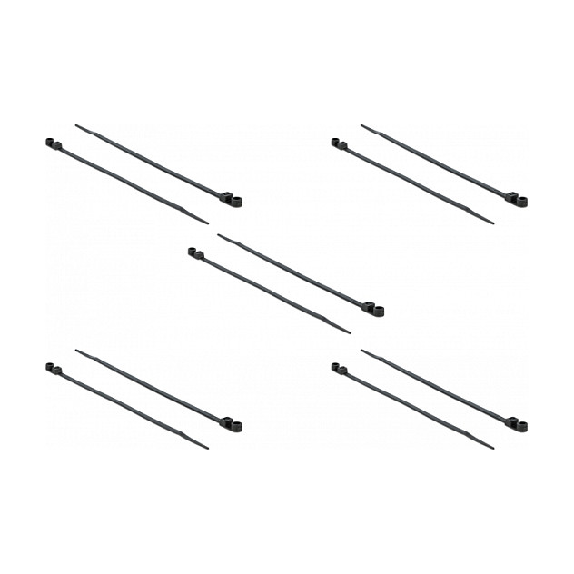 Vezice za kabele s rupom za montažu DELOCK 160 x 4.8 mm crne (10 komada)-0