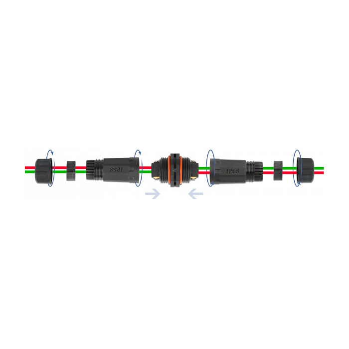 Spojnica za kabel DELOCK 86912 (2-pin, IP68, za kabel 4.5 - 7.5 mm)-2
