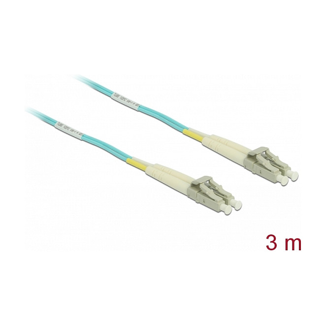 Optički kabel DELOCK LC/UPC na LC/UPC Multimode OM3 (3 m, Duplex, LSZH)-1