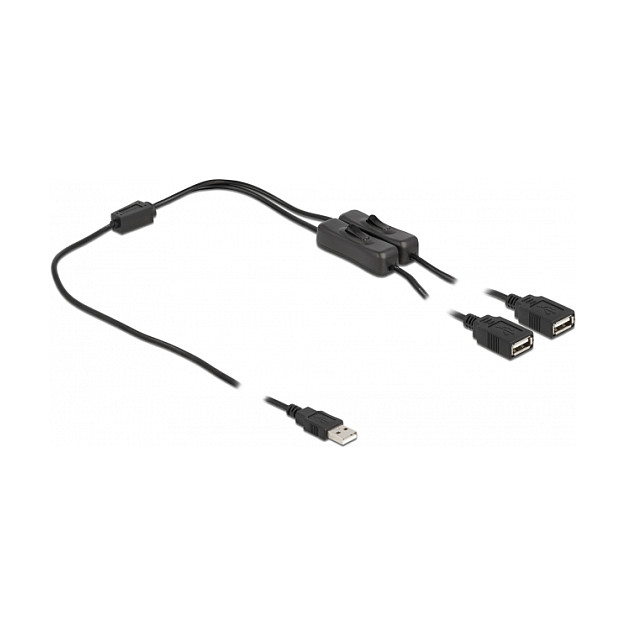 USB kabel DELOCK 86803 (USB-A na 2x USB-A, s prekidačem, 1 m)-1