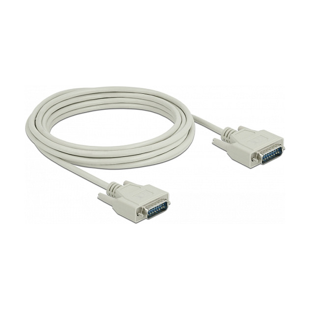 Serijski kabel DELOCK D-Sub15 (M/M), 5m