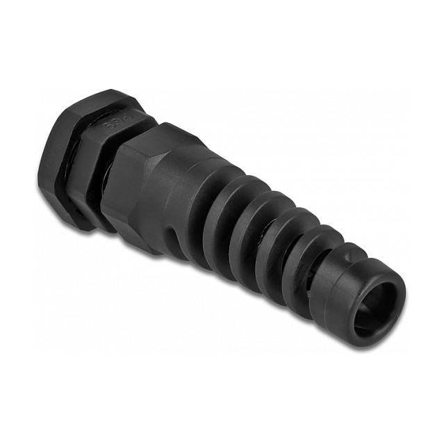 Uvodnica za kabel DELOCK 60341 (PG9, s vlačnim rasterećenjem, crna)