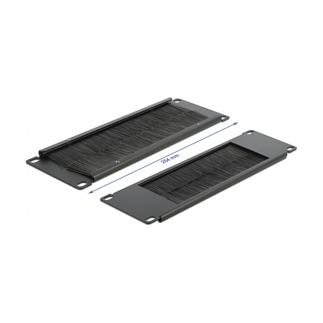 Panel s četkom za kabele DELOCK 10″ 2U za mrežni ormar-1