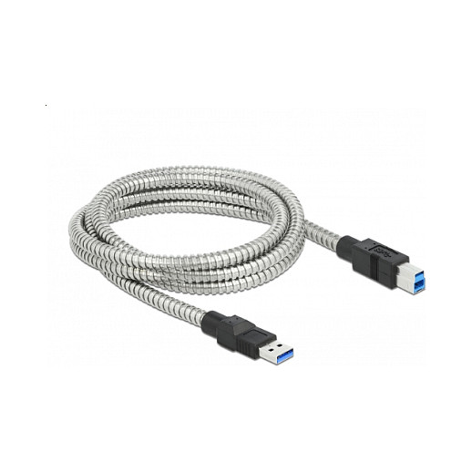 USB kabel DELOCK USB-A na USB-B 3.2 Gen 1 (5 Gbps, metalno kućište, 2 m)-0