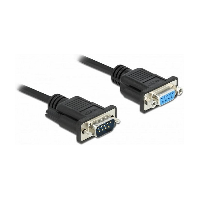 Serijski kabel DELOCK RS-232 D-Sub9 (M/Ž) 2m, usko kućište