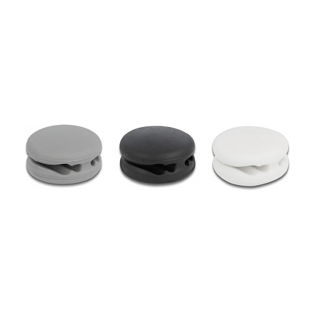 Organizator kabela DELOCK 18339 samoljepljivi mini (set 3 kom, 4 utora)-0