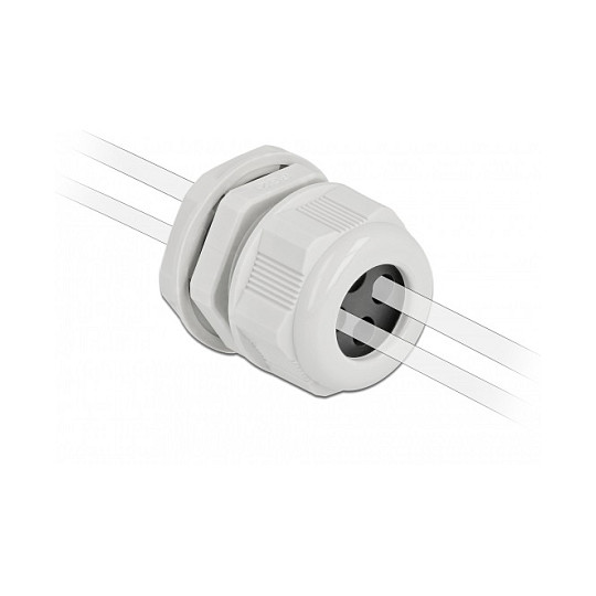 Uvodnica za kabel DELOCK PG9 (4 ulaza, IP68, siva, 2 kom)-3