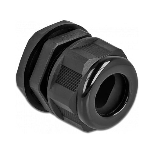 Uvodnica za kabel DELOCK PG21 za plosnati kabel (IP68, 13-18 mm, crna, 2 komada)