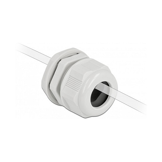 Uvodnica za kabel DELOCK PG21 za plosnati kabel (IP68, siva, 2 komada)-3