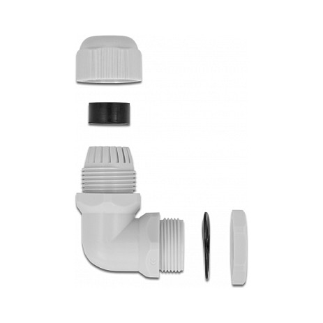 Uvodnica za kabel DELOCK 60297 (PG11, 90° kutna, IP54, siva)-1