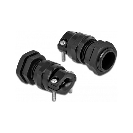 Uvodnica za kabel DELOCK PG11 (IP68, rasterećenje zatezanja, zaštita od savijanja) crna-1