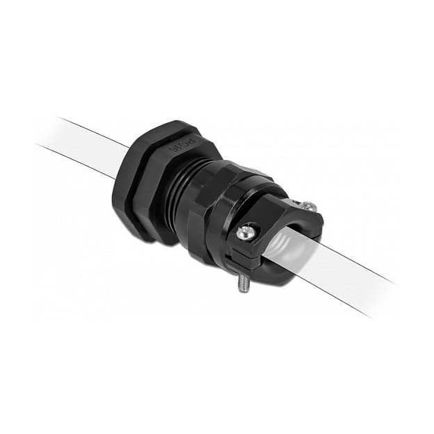 Uvodnica za kabel DELOCK PG11 (IP68, rasterećenje zatezanja, zaštita od savijanja) crna-3