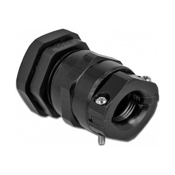 Uvodnica za kabel DELOCK PG21 (IP68, zaštita od savijanja, rasterećenje zatezanja, crna)